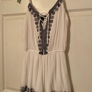 H&M Floral Embroidered Romper